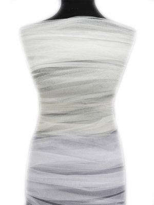 Egyirányba elasztikus tüll - WHITE (fehér)